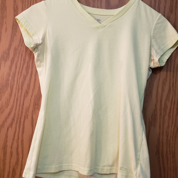 2 short sleeved t- shirts, one bright pink and one light yellow. Great shape. - Picture 3 of 5